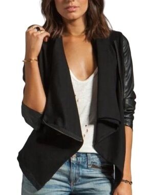 BLANK-NYC M Draped Front Jacket